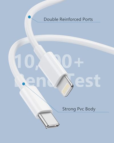 iPhone Charger Cable 6.6FT[MFi Certified],USB C to Lightning Cable iPhone Charging Cable Fast iPhone Charger Wire i Phone Charging Lead Cord for Apple 14 13 12 11 Pro Max X XS XR 8 Plus,iPad,AirPod