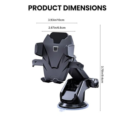 Suction Car Phone Mount | 360 Rotatable Car Phone Holder & Universal Car Phone Holder with Suction Cup | Adjustable Window Phone Mount for Car | Car Cellphone Accessories for SUV, Truck - style: E