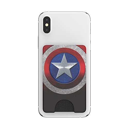 PopSockets Adhesive Phone Wallet with Grip- Captain America - color: Captain America, style: Adhesive