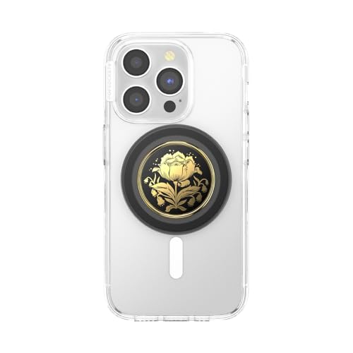 PopSockets Phone Grip for MagSafe, Magnetic Holder- Rose Noir - color: Rose Noir, style: MagSafe
