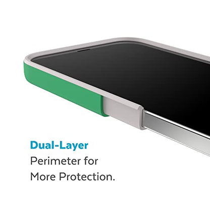 Speck iPhone 15 Plus & 14 Plus Case - Drop Protection, Scratch Resistant, Built for MagSafe iPhone Case, Soft Touch Coating - 6.7" iPhone Case, Dual Layer - Renew Green/Sweater Grey CandyShell Pro - color: Renew Green/Sweater Grey