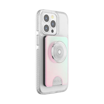 PopSockets Phone Wallet for MagSafe with Grip- Mermaid Pink - color: Mermaid Pink, style: MagSafe