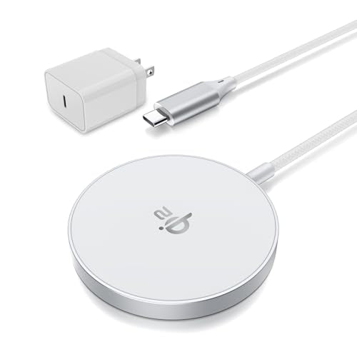 Wireless Charger -Magnetic Wireless Fast Charging Pad for iPhone 12-17 - color: White