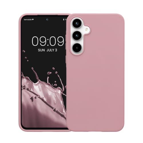 kwmobile Case Compatible with Samsung Galaxy A55 5G Case - Soft Slim Protective TPU Silicone Cover - Antique Pink Matte - color: antique pink matte, size: Galaxy A55 5G