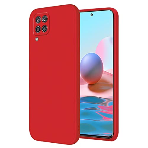 Soft Silicone Protective Case for Samsung A42 5G (Red) | Matte Soft Touch for Samsung Galaxy A42 5G Phone Case Silicone Slim Cute Anti-Fingerprint Elegant Cover Shockproof Aesthetic - color: Red
