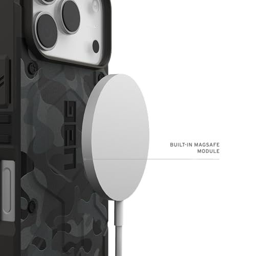 URBAN ARMOR GEAR UAG Designed for iPhone 17 Pro Case Pathfinder SE - Compatible with MagSafe Military Grade Protective Cover, Midnight Camo - color: Pathfinder SE - Midnight Camo