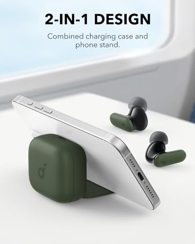 Soundcore P30i by Anker Noise Cancelling Earbuds, Hands-Free Viewing - color: Green