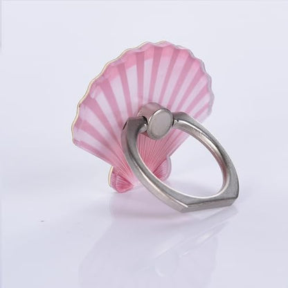 4Pack Cute Phone Ring Holder, Mermaid Scale Sea Shell 360 Rotation Universal Finger Ring Stand Kickstand Grip Mount for Cellphones(Sea Shell) - color: Sea Shell
