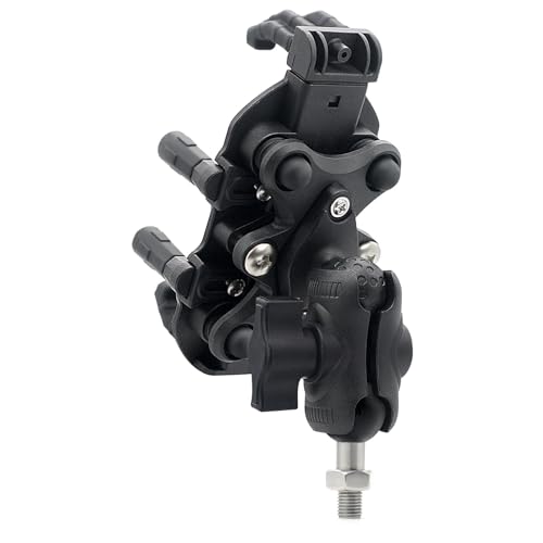 Motorcycle Phone Mount Holder Shock Absorber Panel Anti Vibration Vibration Dampener Reducer 360 Adjustable Rotation Rearview Mirror Mount for 4.4 to 6.5 in (M10 Ball Head) - size: M10 Ball Head Mount