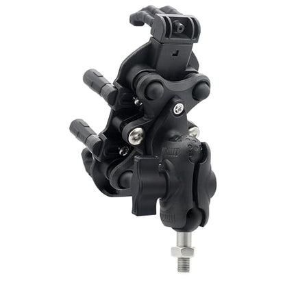 Motorcycle Phone Mount Holder Shock Absorber Panel Anti Vibration Vibration Dampener Reducer 360 Adjustable Rotation Rearview Mirror Mount for 4.4 to 6.5 in (M10 Ball Head) - size: M10 Ball Head Mount