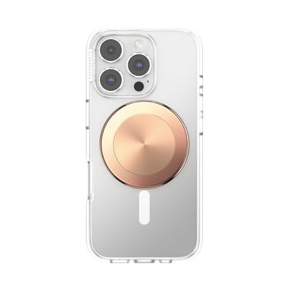 PopSockets Phone Grip for MagSafe, Magnetic Holder- Radial Rose Gold - color: Radial Rose Gold, style: MagSafe