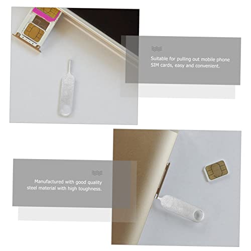 100 Pcs Steel Sim Card Eject Pins for Phones and Tablets