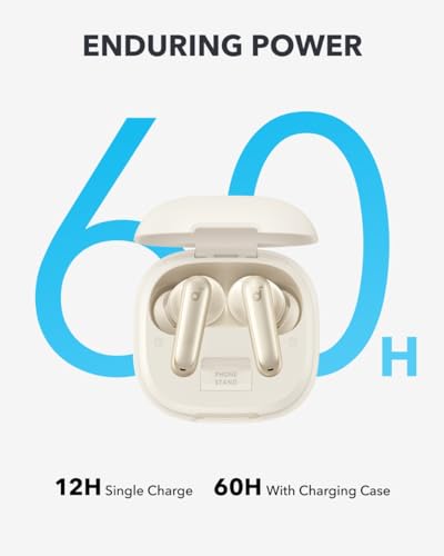 Soundcore P40i by Anker Noise Cancelling Earbuds with Adaptive ANC - color: Oat White