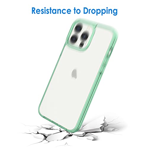 JETech Case for iPhone 13 Pro, Anti-Yellowing, Midnight Green | Shockproof Protection, Scratch Resistant Hard PC Back, Durable Transparent TPU Bumper - color: Midnight Green