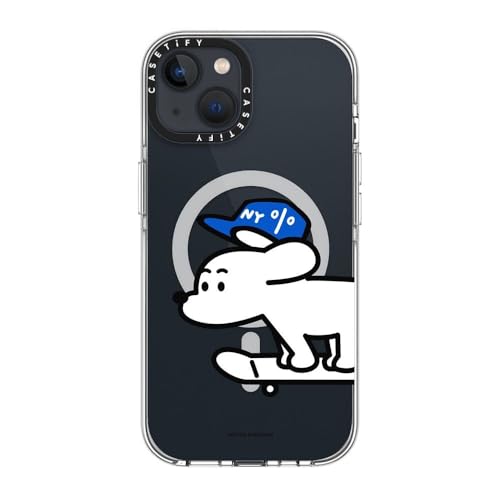 CASETiFY for iPhone 13 Case - Impact Clear Compatible with MagSafe | Not Yellowing | 6.6 ft. 3x Military Grade Drop Protection | Skater JOHN (Standard) | Clear - color: Skater JOHN (Standard), size: Iphone 13 (6.1")