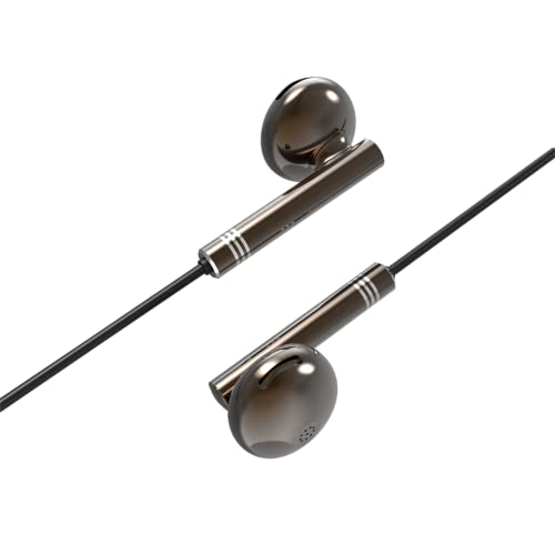 Long Cord Wired Earbuds for TV and Compute - size: 6.5FT Black with Microphone
