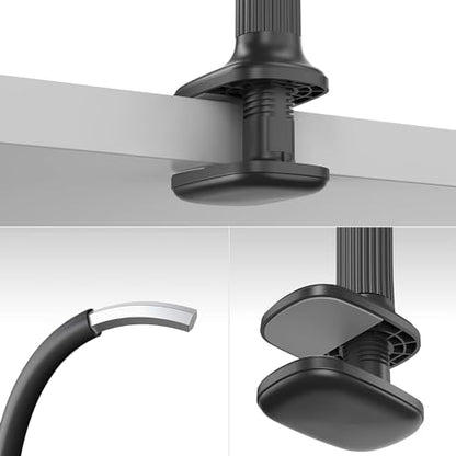 Niumowa Gooseneck Tablet Holder, 98cm Adjustable Arm for Bed - color: Black