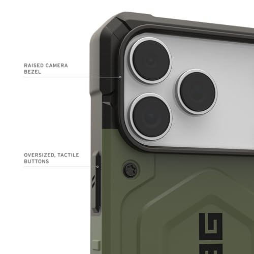 URBAN ARMOR GEAR UAG Designed for iPhone 17 Pro Max Case Pathfinder - Compatible with MagSafe Military Grade Protective Cover, Olive - color: Pathfinder - Olive