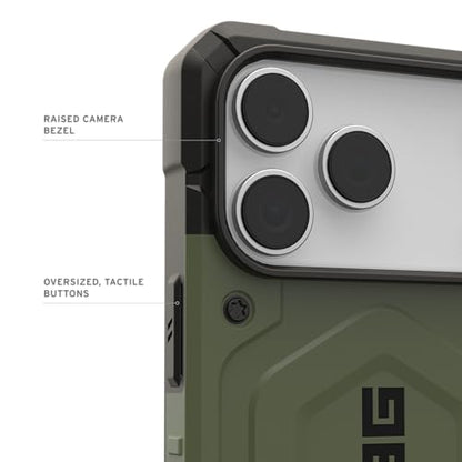 URBAN ARMOR GEAR UAG Designed for iPhone 17 Pro Max Case Pathfinder - Compatible with MagSafe Military Grade Protective Cover, Olive - color: Pathfinder - Olive