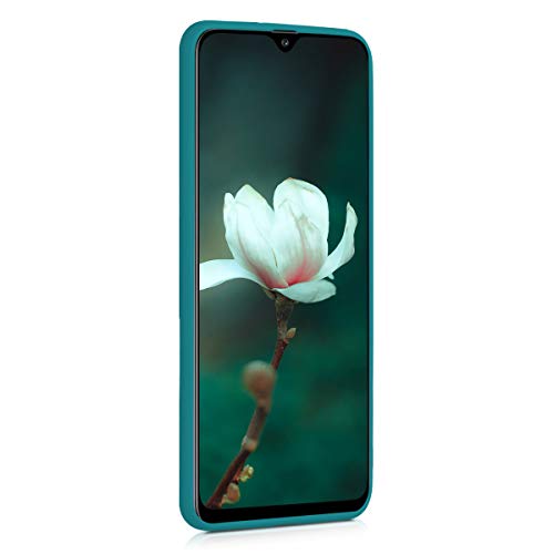 kwmobile Case Compatible with Samsung Galaxy A30s Case - Soft Slim Protective TPU Silicone Cover - Teal Matte - color: teal matte