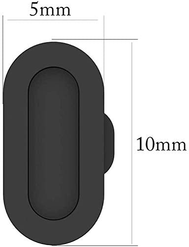 20 Pack Dust Plug Compatible with Garmin Fenix 8 7 7S 7X 6 6S 6X Pro 5 5S 5X Plus/Vivoactive 3/4/Venu Sq/Forerunner 245/935 Silicone Charger Port Protector Anti Dust Plugs Caps Cover - Black - color: Black + Black
