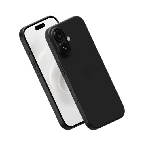PEEL Super Thin Case for iPhone 16 (Transparent Black) - color: Black, size: Super Thin