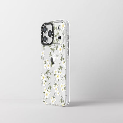 Cute Phone Case for iPhone 17 Pro Max, Vine Flowers Aesthetic Floral Pattern Case, Soft Clear TPU Shockproof Bumper Cover for Girls Women - size: iPhone 17 Pro Max