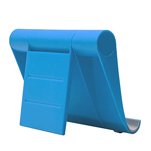 Adjustable Cell Phone Stand for Desk, Portable Phone Holder Compatible with Most iPhone, Samsung and Other Smartphones - Blue - color: Blue
