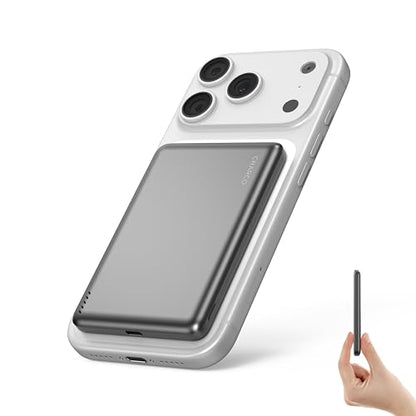 CHARCO Portable Charger for Magsafe Charging, Magnetic Power Bank 5000mAh | PD20W USB C Charging and Ultra Slim & Lightweight, Compatible with iPhone 17/16/15/14/13 Series,Travel Essential - size: 5000mAh