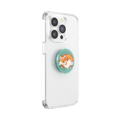 PopSockets Adhesive Phone Grip, Holder, Phone Stand, Plant-Based - Sleepy Fox - color: Sleepy Fox, style: Adhesive