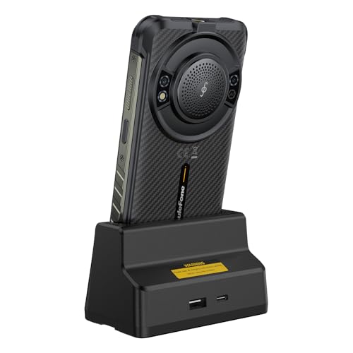 Wireless Charger for Ulefone Rugking/Power Armor 16S/ Armor 21/ Power Armor 16 Pro, Desk Charging Dock, Dual Output Charging, 2-in-1 Charger Stand