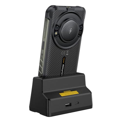Wireless Charger for Ulefone Rugking/Power Armor 16S/ Armor 21/ Power Armor 16 Pro, Desk Charging Dock, Dual Output Charging, 2-in-1 Charger Stand