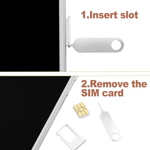 16 Pack SIM Card Eject Tool Kit Phone Tray Opener Pin Needle for Mobile Device Universal Removal Key for Cell Phones Tablets and Smart Device Storage Accessories