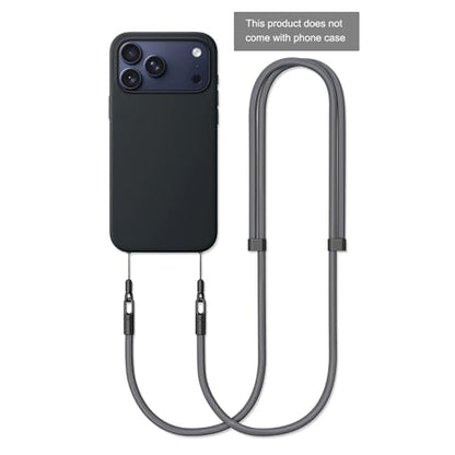 Thickened Crossbody Strap, Shoulder Neck Camera Phone Strap, Gray - color: Gray