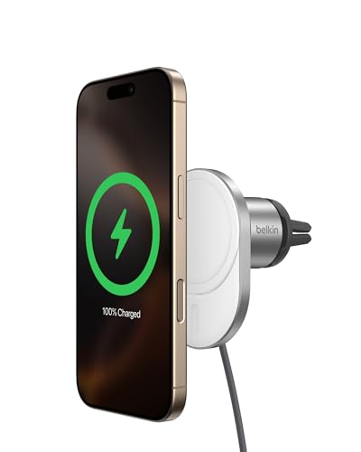 Belkin 15W MagSafe-Compatible Wireless Car Charger, Vent Mount - style: Charging Mount - New Model