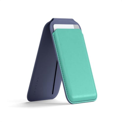 Satechi MagSafe Wallet Stand, Card Holder, NFC Pass-Through - color: Aqua