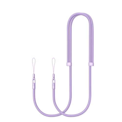 Thickened Crossbody Strap, Shoulder Neck Camera Phone Strap, Light Purple - color: Light Purple