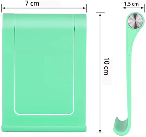 Desk Cell Phone Stand Holder Multi-Angle Adjustable Phone Desk Stand Tablet Holder for iPhone 17 16 15 14 13 12 11 Pro Max XS XR Samsung Galaxy S22 S21 S20 S10 S9 Edge Android Smartphone - color: Green