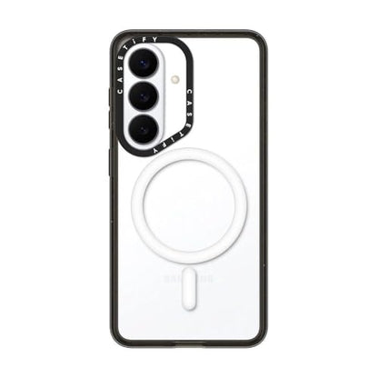 CASETiFY for Galaxy S26 Case - Impact Magnetic Clear Black | Wireless charging and MagSafe compatible | 8.2 ft. 4x Military Grade Drop Protection | Black - color: Clear Black, size: Galaxy S26 (6.3")