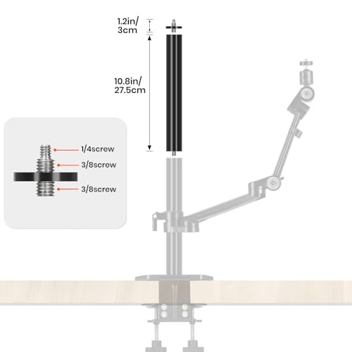 TARION Modular Base Extension Rod 21.6"/55cm Pole Set (2X 10.8 Sections) - size: Base Rod 21.6" / 55cm