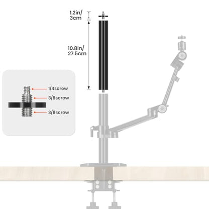 TARION Modular Base Extension Rod 21.6"/55cm Pole Set (2X 10.8 Sections) - size: Base Rod 21.6" / 55cm