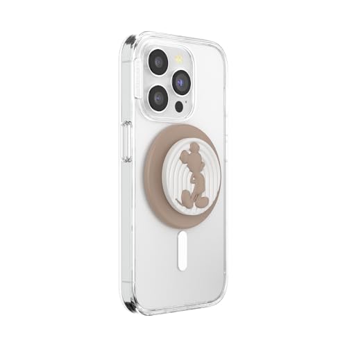 PopSockets Phone Grip for MagSafe, Magnetic Holder- Latte Mickey - color: Latte Mickey, style: MagSafe