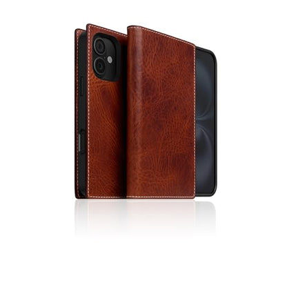 SLG D7 Italian Wax Leather Wallet Case for iPhone 16 - [2-in-1] Handcrafted Detachable Diary Style with Magnetic MagSafe Back Cover, Gift Box Included (Brown) - color: [D7 Wax] Brown, size: iPhone 16