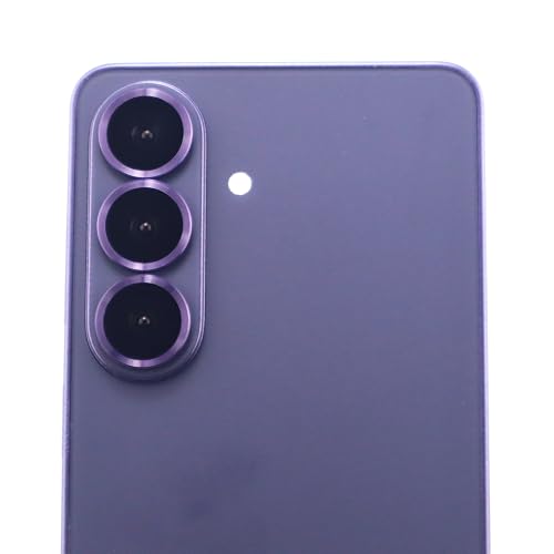 for Samsung Galaxy S26 / S26 Plus Camera Lens Protector Metal Ring Tempered Glass Lens Cover Accessories (Violet) - color: Violet