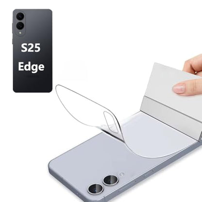 Back Cover Protective Hydrogel Film for Samsung Galaxy S25 Edge [ Not Glass, Ultra Thin, 3 Pack]