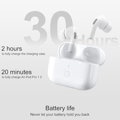 Wireless Charging Case Compatible with AirPod Pro 1st & 2nd Generation, Air Pod Pro 1 2 Case Replacement with Bluetooth Pairing Sync Button,USB-C Charging
