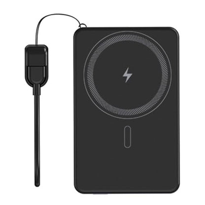 Thin Magnetic Digital Display Wireless Charging Battery Holder Case Without Battery Easy to Assemble for Electronics - color: Light Blue