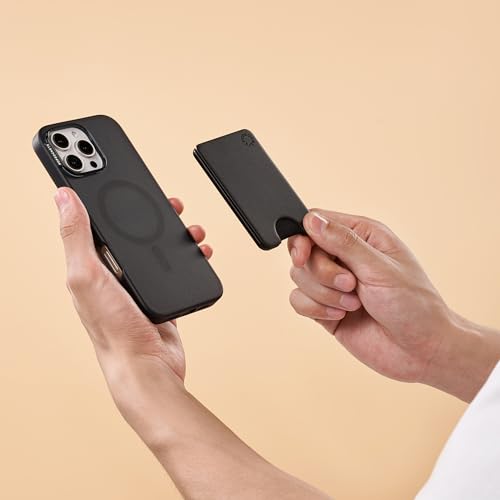 PopSockets Phone Wallet for MagSafe w/o Grip- Black - color: Black No Grip, style: Magsafe No Grip