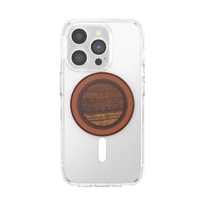 PopSockets Phone Grip for MagSafe, Magnetic Holder- Olive Wood - color: Olive Wood