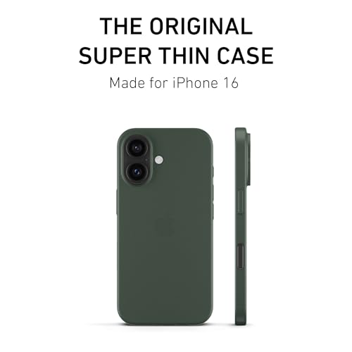 PEEL Super Thin Case for iPhone 16 (Midnight Green) - color: Midnight Green, size: Super Thin